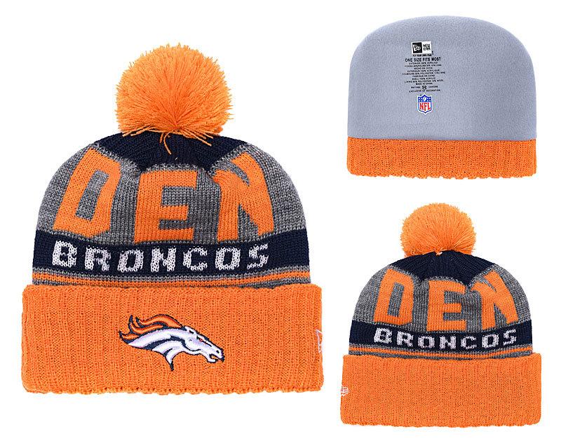 Men's Denver Broncos New Era 2018 NFL Knit Beanie Hat