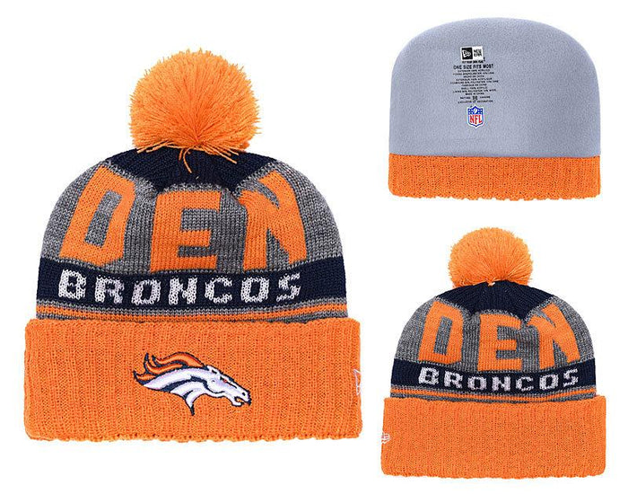 Men's Denver Broncos New Era 2018 NFL Knit Beanie Hat