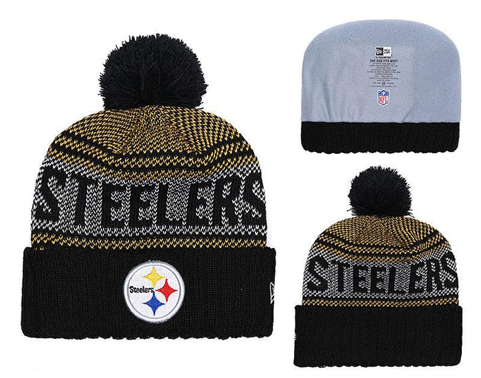 Men's Pittsburgh Steelers New Era 2018 NFL Knit Beanie Hat