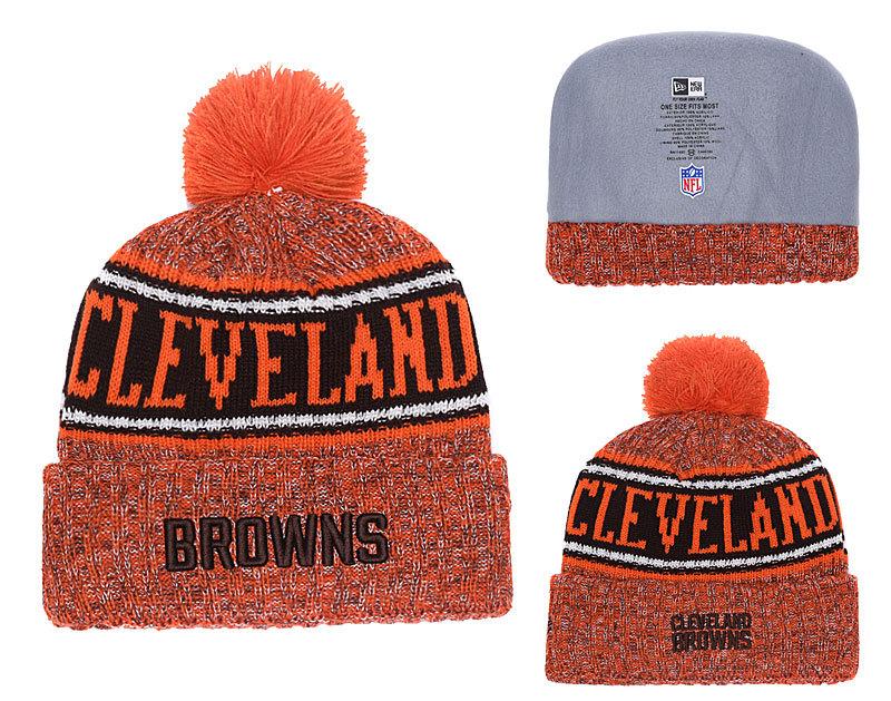 Men's Cleveland Browns New Era 2018 NFL Knit Beanie Hat