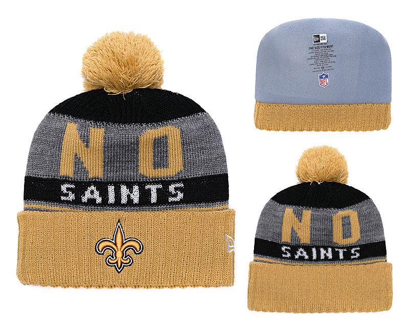 Men's New Orleans Saints New Era 2018 NFL Knit Beanie Hat