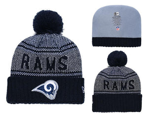 Men's St. Louis Rams New Era 2018 NFL Knit Beanie Hat