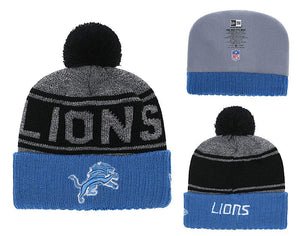 Men's Detroit Lions New Era 2018 NFL Knit Beanie Hat