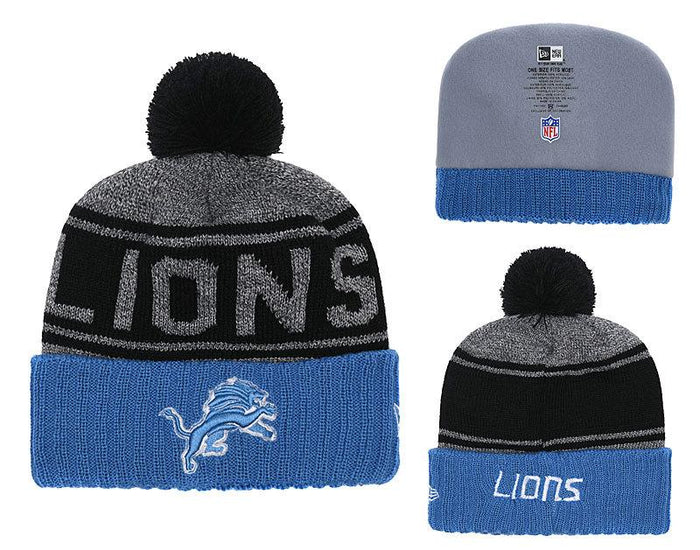 Men's Detroit Lions New Era 2018 NFL Knit Beanie Hat