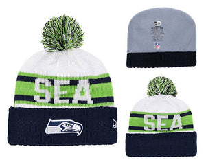 Men's Seattle Seahawks New Era 2018 NFL Knit Beanie Hat
