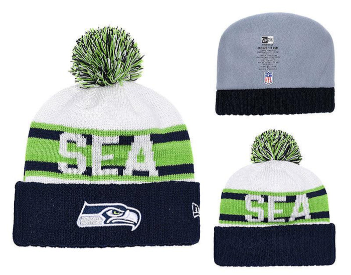 Men's Seattle Seahawks New Era 2018 NFL Knit Beanie Hat