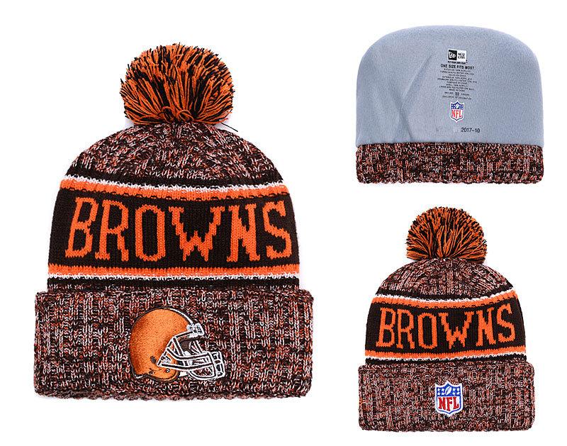 Men's Cleveland Browns New Era 2018 NFL Knit Beanie Hat