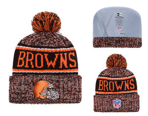 Men's Cleveland Browns New Era 2018 NFL Knit Beanie Hat