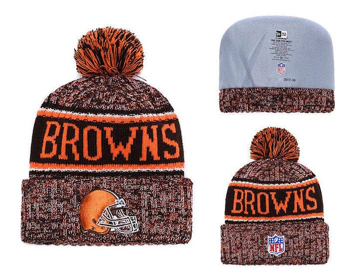 Men's Cleveland Browns New Era 2018 NFL Knit Beanie Hat