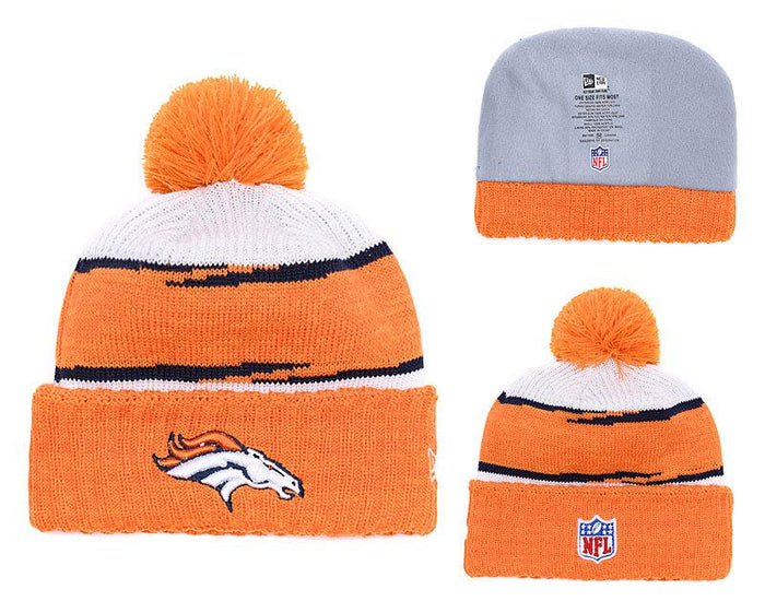Men's Denver Broncos New Era 2018 NFL Knit Beanie Hat