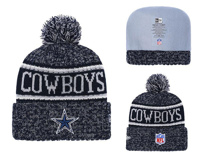 Men's Dallas Cowboys New Era 2018 NFL Knit Beanie Hat