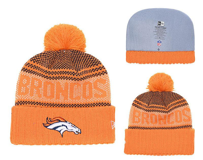 Men's Denver Broncos New Era 2018 NFL Knit Beanie Hat