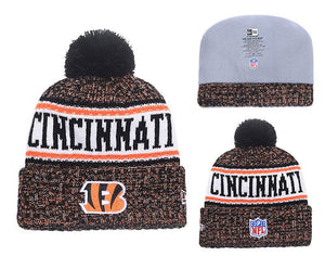 Men's Cincinnati Bengals New Era 2018 NFL Knit Beanie Hat