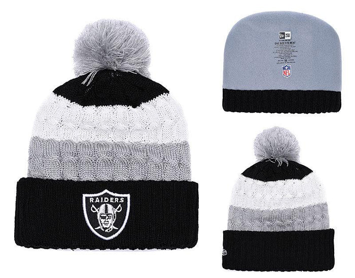 Men's Oakland Raiders New Era 2018 NFL Knit Beanie Hat