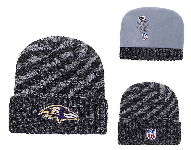 Men's Baltimore Ravens New Era 2018 NFL Knit Beanie Hat