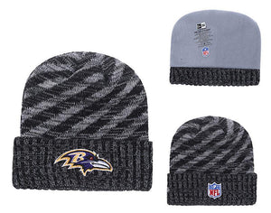 Men's Baltimore Ravens New Era 2018 NFL Knit Beanie Hat