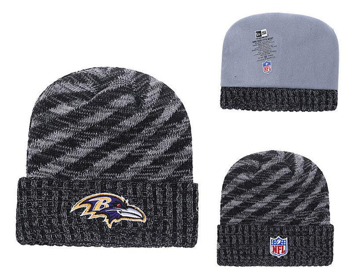 Men's Baltimore Ravens New Era 2018 NFL Knit Beanie Hat