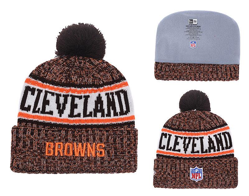 Men's Cleveland Browns New Era 2018 NFL Knit Beanie Hat