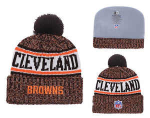 Men's Cleveland Browns New Era 2018 NFL Knit Beanie Hat