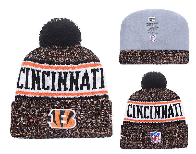 Men's Cincinnati Bengals New Era 2018 NFL Knit Beanie Hat