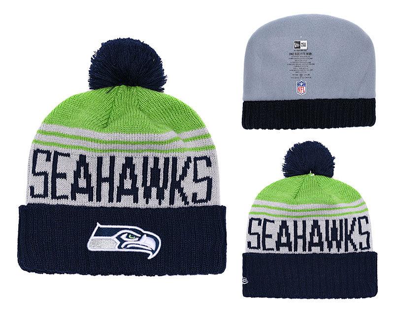 Men's Seattle Seahawks New Era 2018 NFL Knit Beanie Hat