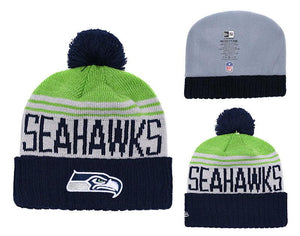 Men's Seattle Seahawks New Era 2018 NFL Knit Beanie Hat