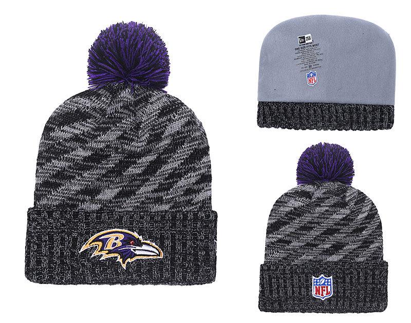 Men's Baltimore Ravens New Era 2018 NFL Knit Beanie Hat