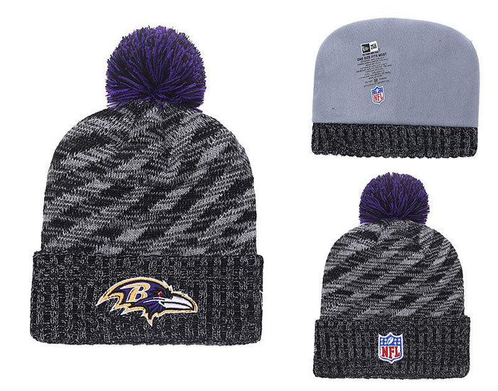 Men's Baltimore Ravens New Era 2018 NFL Knit Beanie Hat