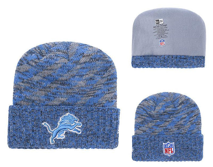 Men's Detroit Lions New Era 2018 NFL Knit Beanie Hat