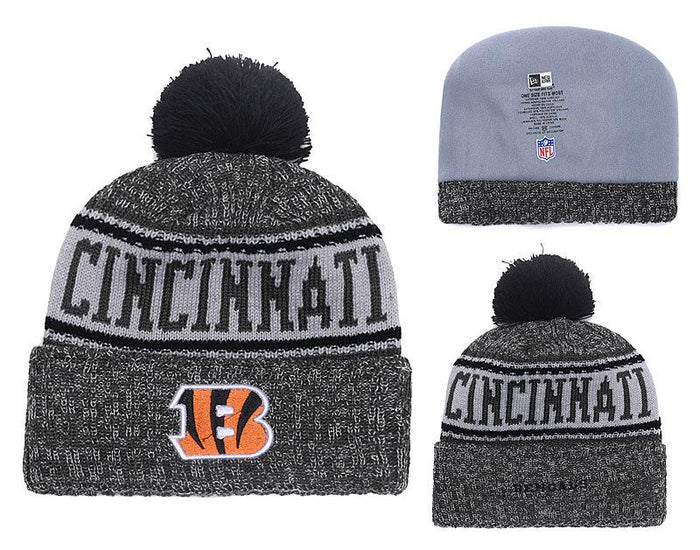 Men's Cincinnati Bengals New Era 2018 NFL Knit Beanie Hat