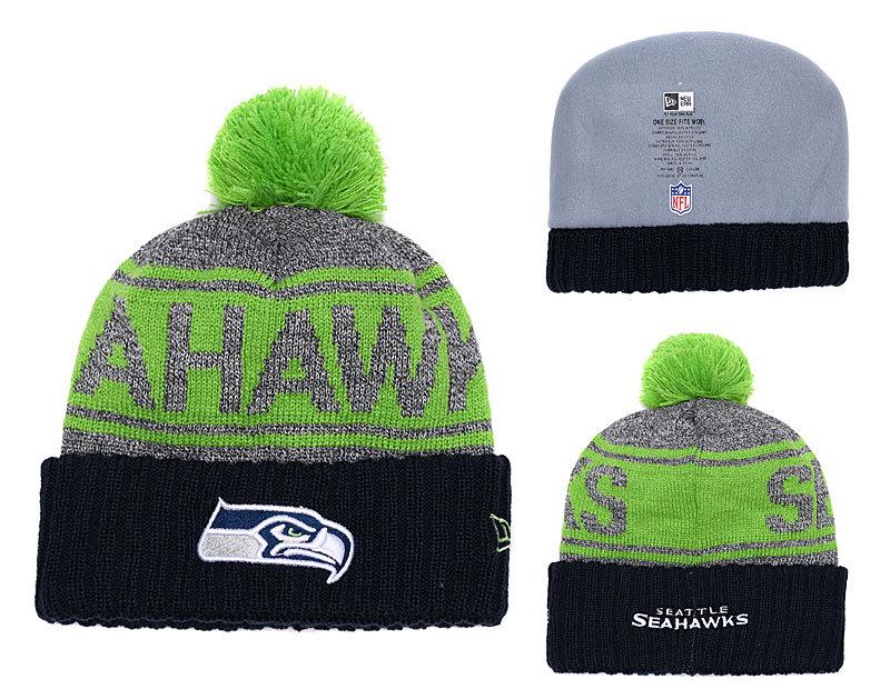 Men's Seattle Seahawks New Era 2018 NFL Knit Beanie Hat