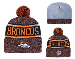 Men's Denver Broncos New Era 2018 NFL Knit Beanie Hat