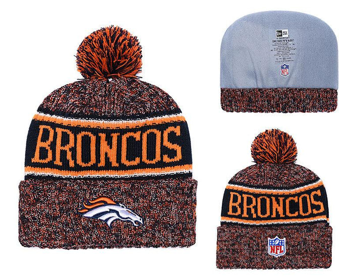 Men's Denver Broncos New Era 2018 NFL Knit Beanie Hat