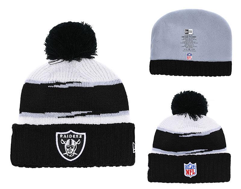 Men's Oakland Raiders New Era 2018 NFL Knit Beanie Hat