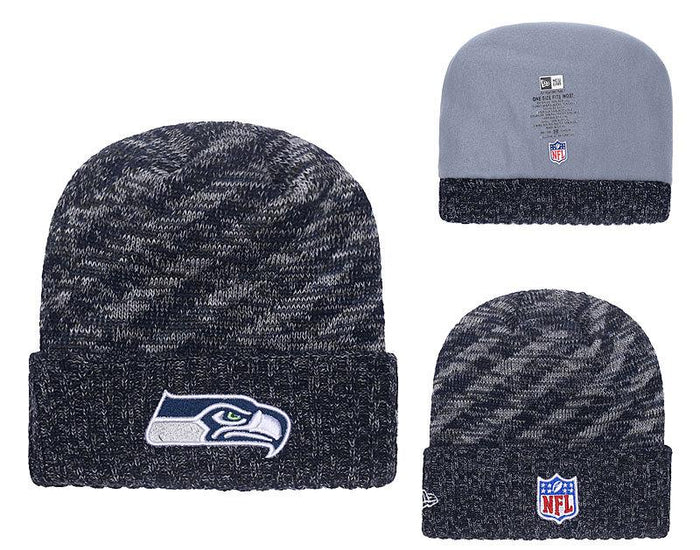 Men's Seattle Seahawks New Era 2018 NFL Knit Beanie Hat