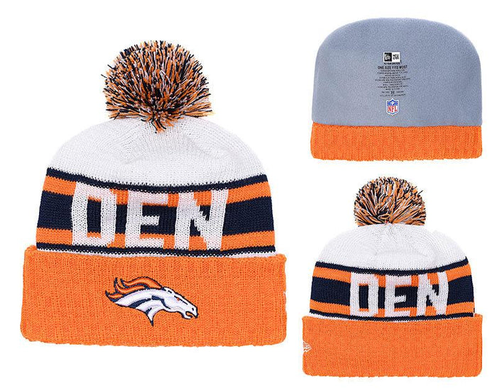 Men's Denver Broncos New Era 2018 NFL Knit Beanie Hat