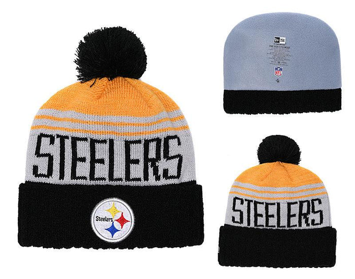 Men's Pittsburgh Steelers New Era 2018 NFL Knit Beanie Hat