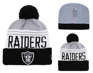 Men's Oakland Raiders New Era 2018 NFL Knit Beanie Hat