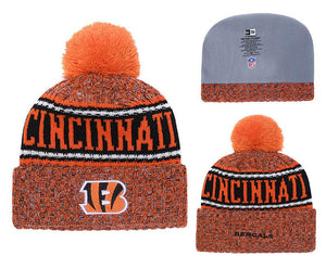 Men's Cincinnati Bengals New Era 2018 NFL Knit Beanie Hat