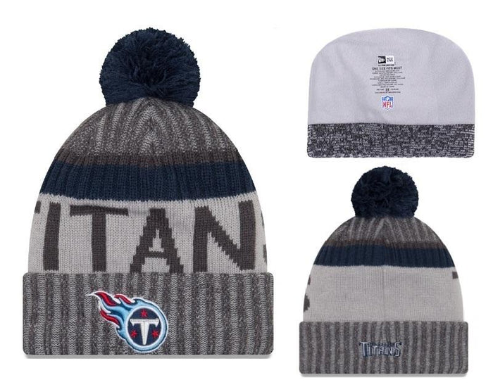 Men's Tennessee Titans New Era 2018 NFL Knit Beanie Hat