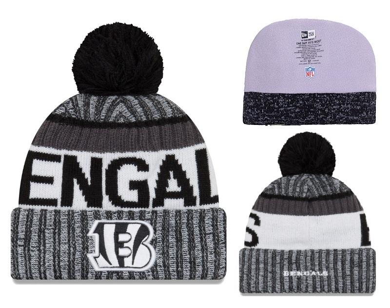 Men's Cincinnati Bengals New Era 2018 NFL Knit Beanie Hat