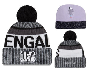 Men's Cincinnati Bengals New Era 2018 NFL Knit Beanie Hat