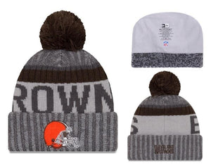 Men's Cleveland Browns New Era 2018 NFL Knit Beanie Hat