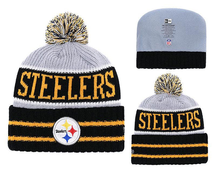 Men's Pittsburgh Steelers New Era 2018 NFL Knit Beanie Hat
