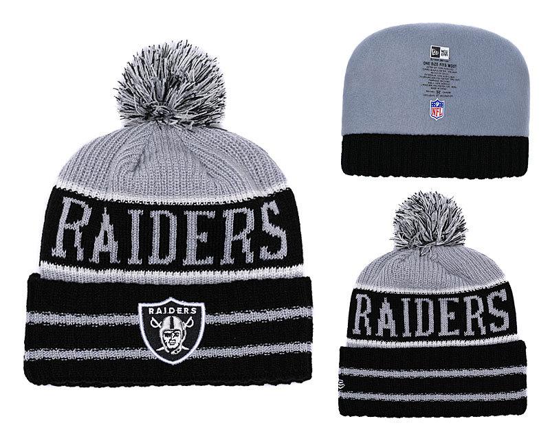 Men's Oakland Raiders New Era 2018 NFL Knit Beanie Hat