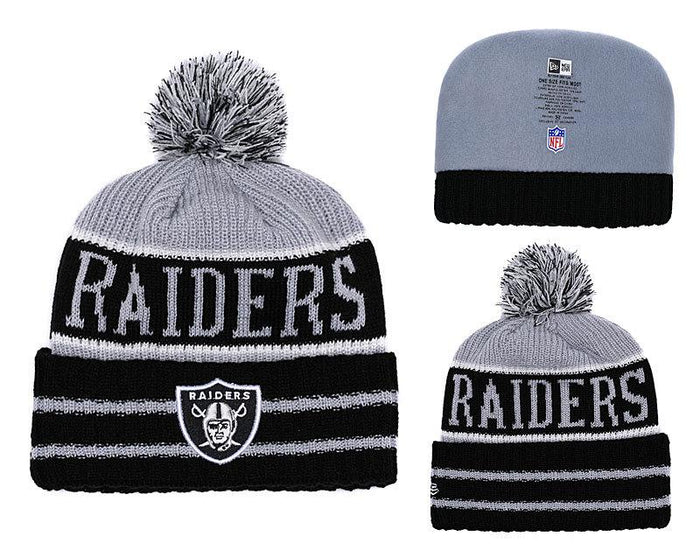 Men's Oakland Raiders New Era 2018 NFL Knit Beanie Hat