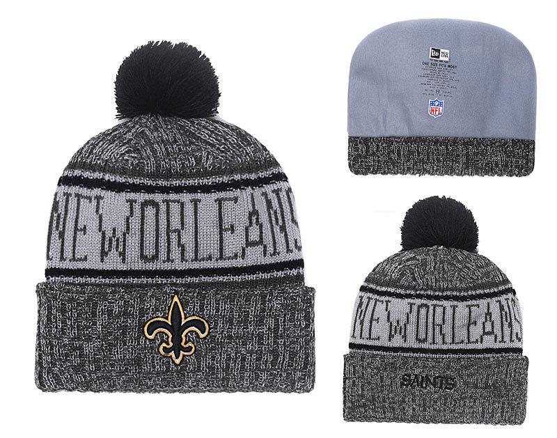Men's New Orleans Saints New Era 2018 NFL Knit Beanie Hat