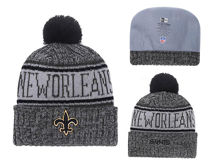 Men's New Orleans Saints New Era 2018 NFL Knit Beanie Hat