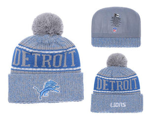 Men's Detroit Lions New Era 2018 NFL Knit Beanie Hat