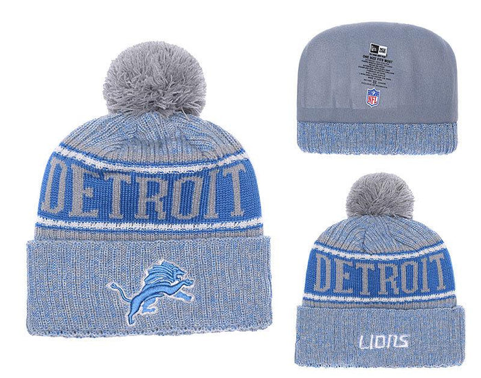 Men's Detroit Lions New Era 2018 NFL Knit Beanie Hat